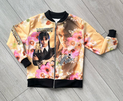 Orange Flower Wednesday Jacket NO EXCHANGE/NO RETURN