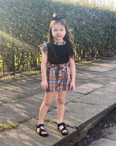 Black Makena Shorts Set