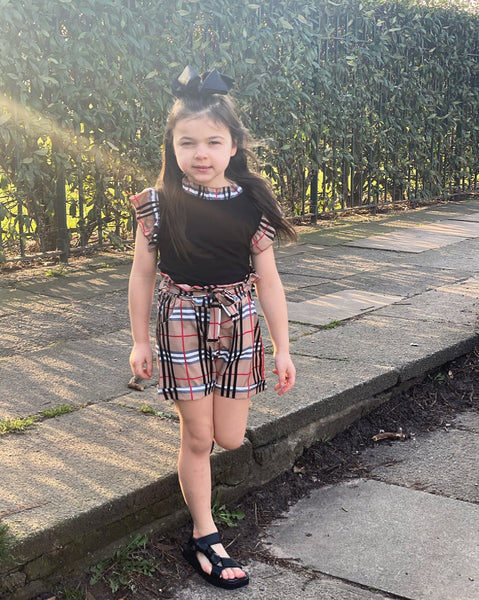 Black Makena Shorts Set