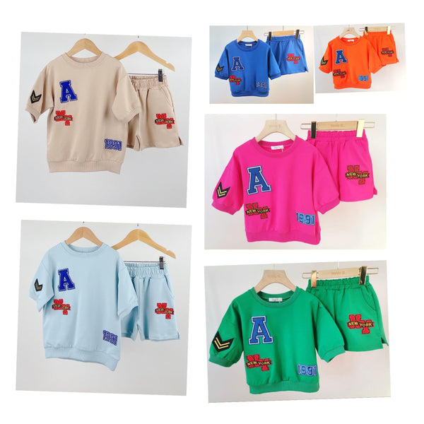 Blue Bellina Shorts Set