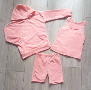 Pink Elmina 3 Piece Shorts Set