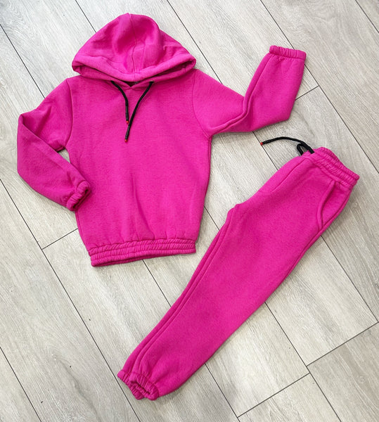 Pink Denver Hooded Tracksuit