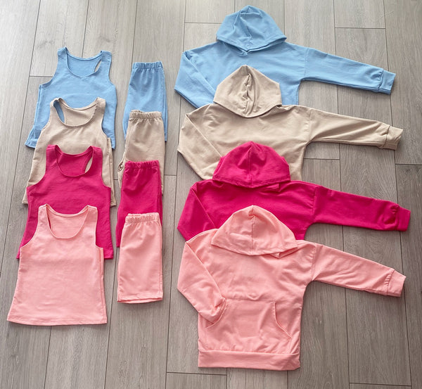 Blue Elmina 3 Piece Shorts Set