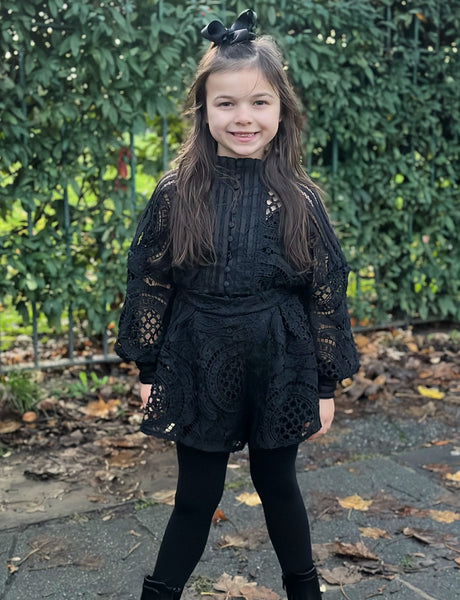 Black Riva Shorts Set