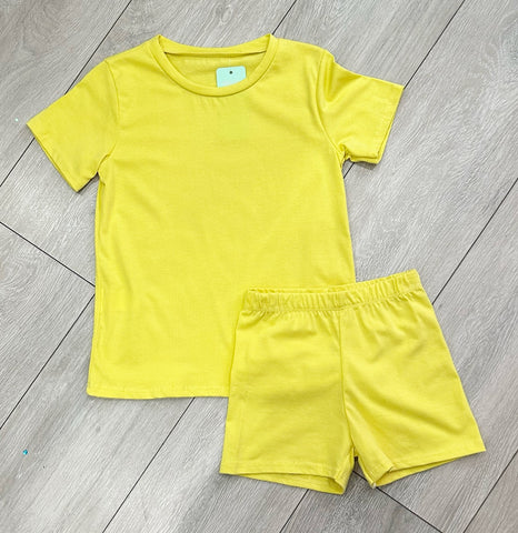 Yellow Tamsyn Shorts Set NO EXCHANGE/NO RETURN