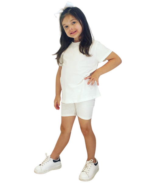 White Lacey Shorts Set NO EXCHANGE/NO RETURN