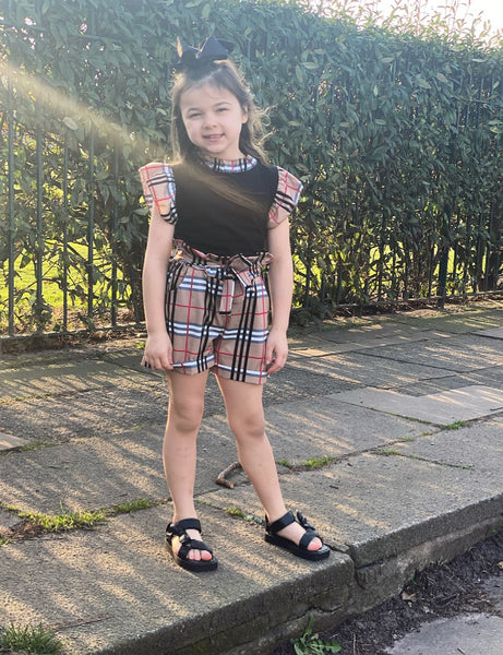 Black Makena Shorts Set