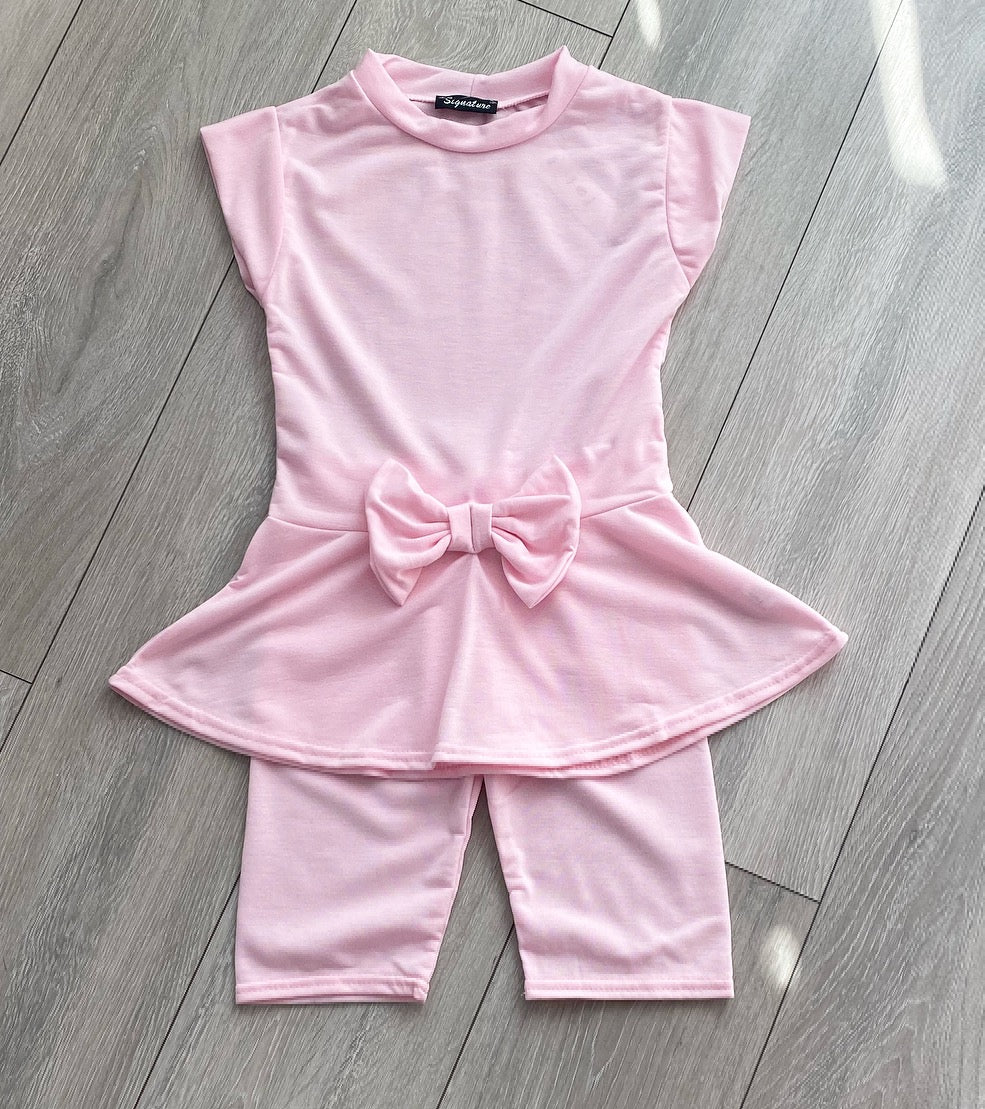 Pink Vada Shorts Set