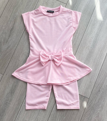 Pink Vada Shorts Set