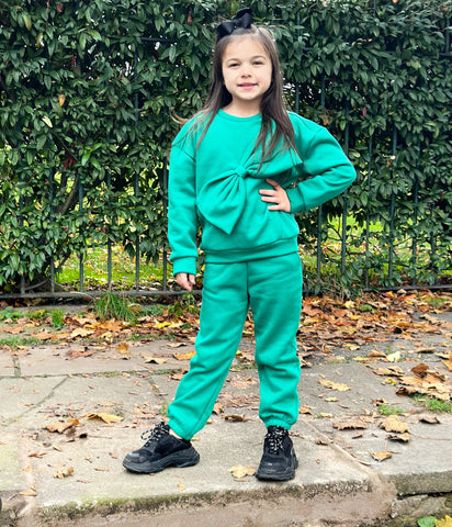 Green Akila Bow Tracksuit