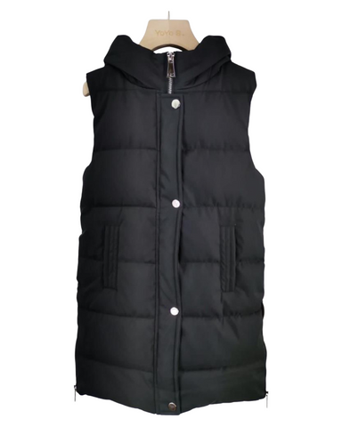 Black Annika Long Gilet