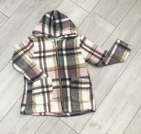 Pink Aria Hooded Shacket