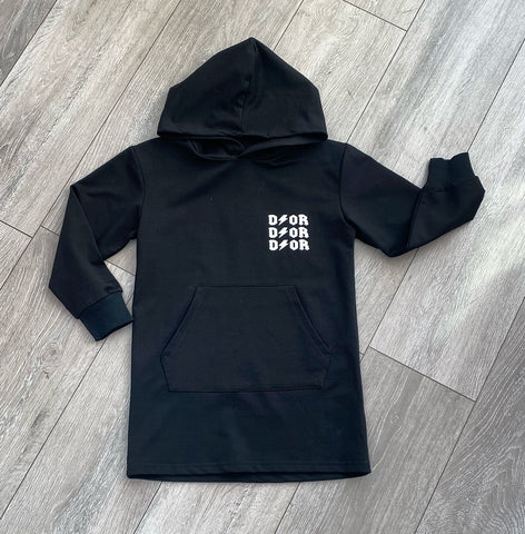Black Didi Hoodie Dress