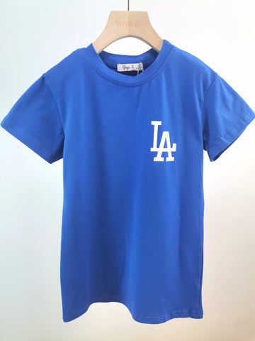 Blue LA TShirt Dress