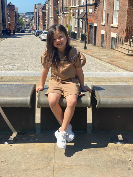 Camel Vayda Shorts Set