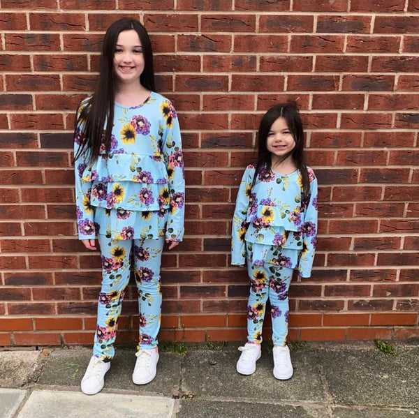 Blue Elora Leggings Set NO EXCHANGE/NO RETURN