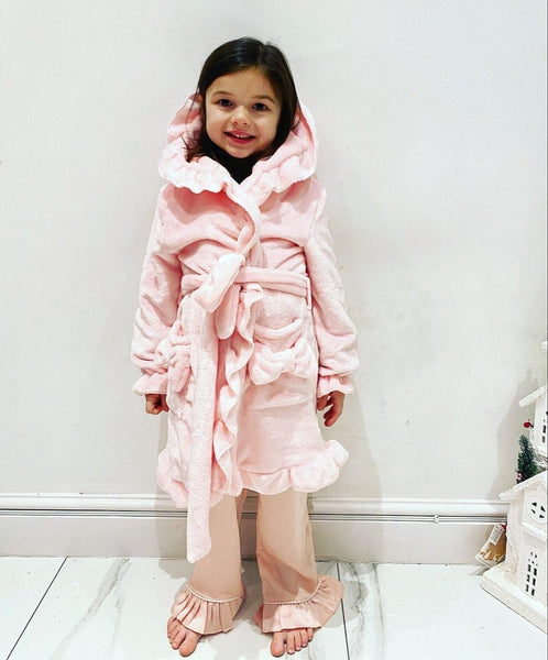 Pink Amora Bow Dressing Gown