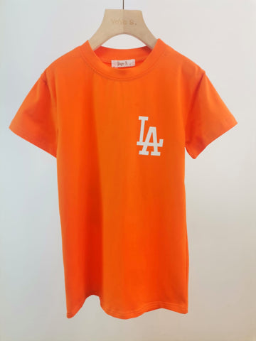 Orange LA TShirt Dress