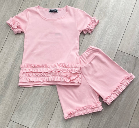 Pink Braya Shorts Set