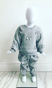 Grey Amelie Bow Tracksuit