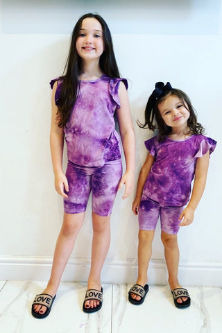 Purple Donelle Shorts Set NO EXCHANGE/NO RETURN