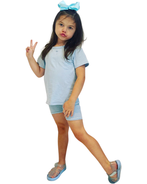 Blue Lacey Shorts Set NO EXCHANGE/NO RETURN