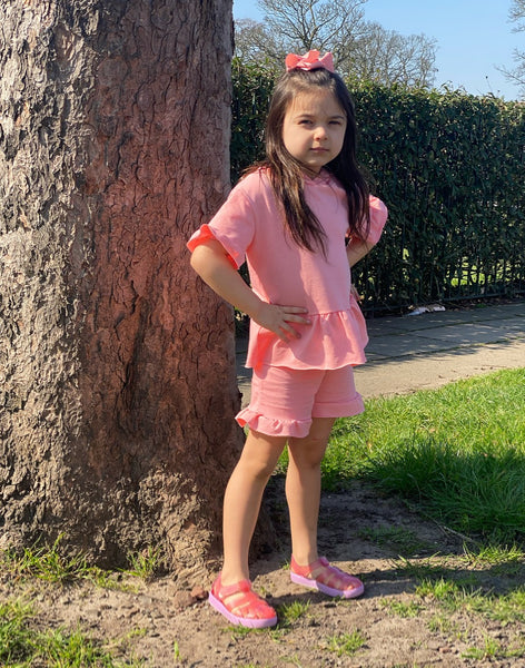 Pink Aubrielle Shorts Set