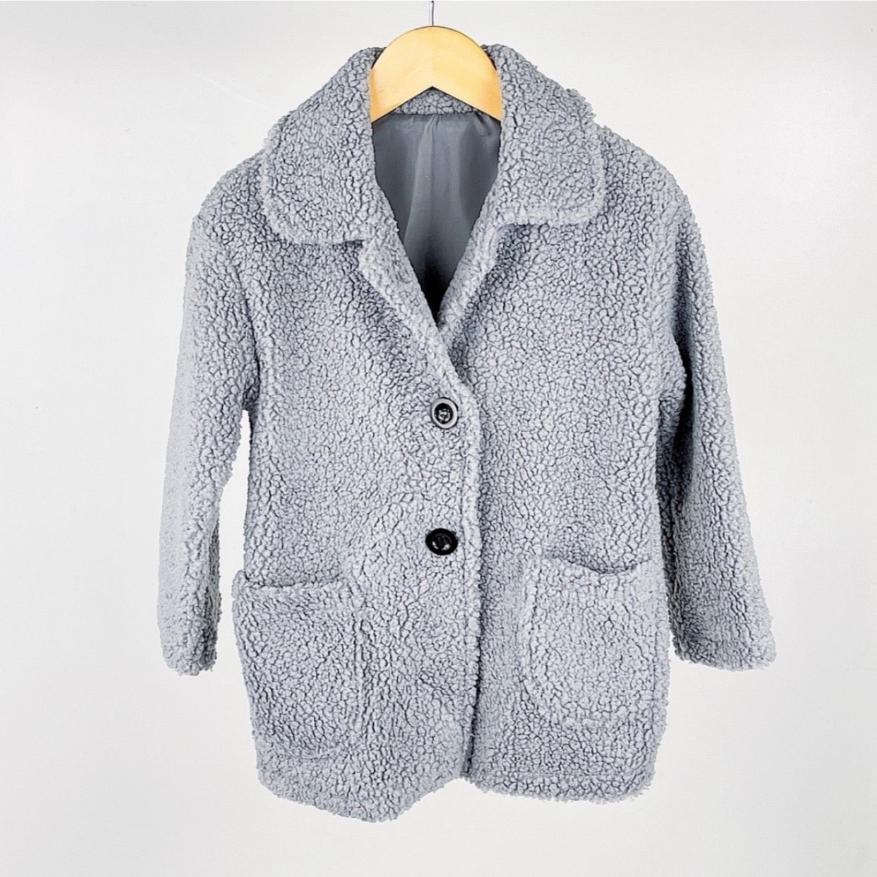Grey Mariene Teddy Coat