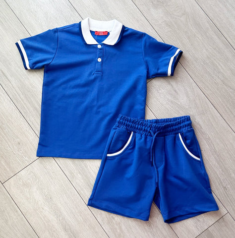 Royal Blue Lucien Shorts Set