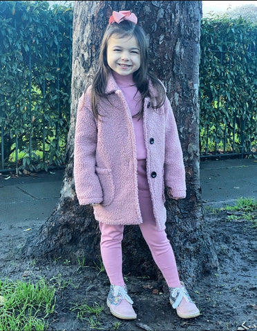 Pink Mariene Teddy Coat