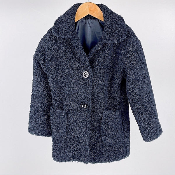 Black Mariene Teddy Coat