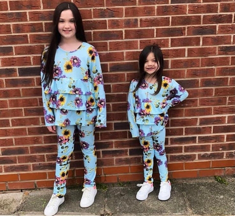 Blue Elora Leggings Set NO EXCHANGE/NO RETURN