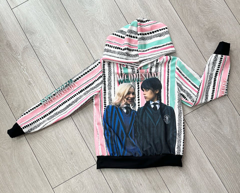 Striped Wednesday Hoodie NO EXCHANGE/NO RETURN