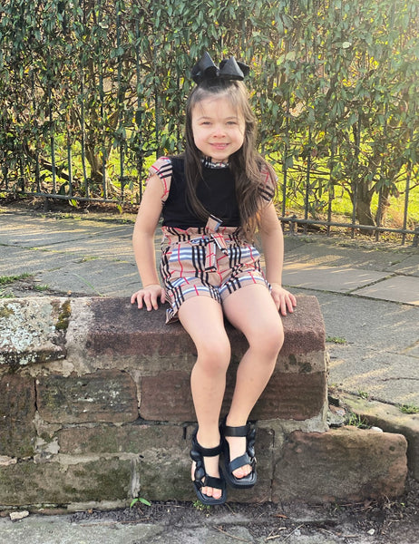 Black Makena Shorts Set